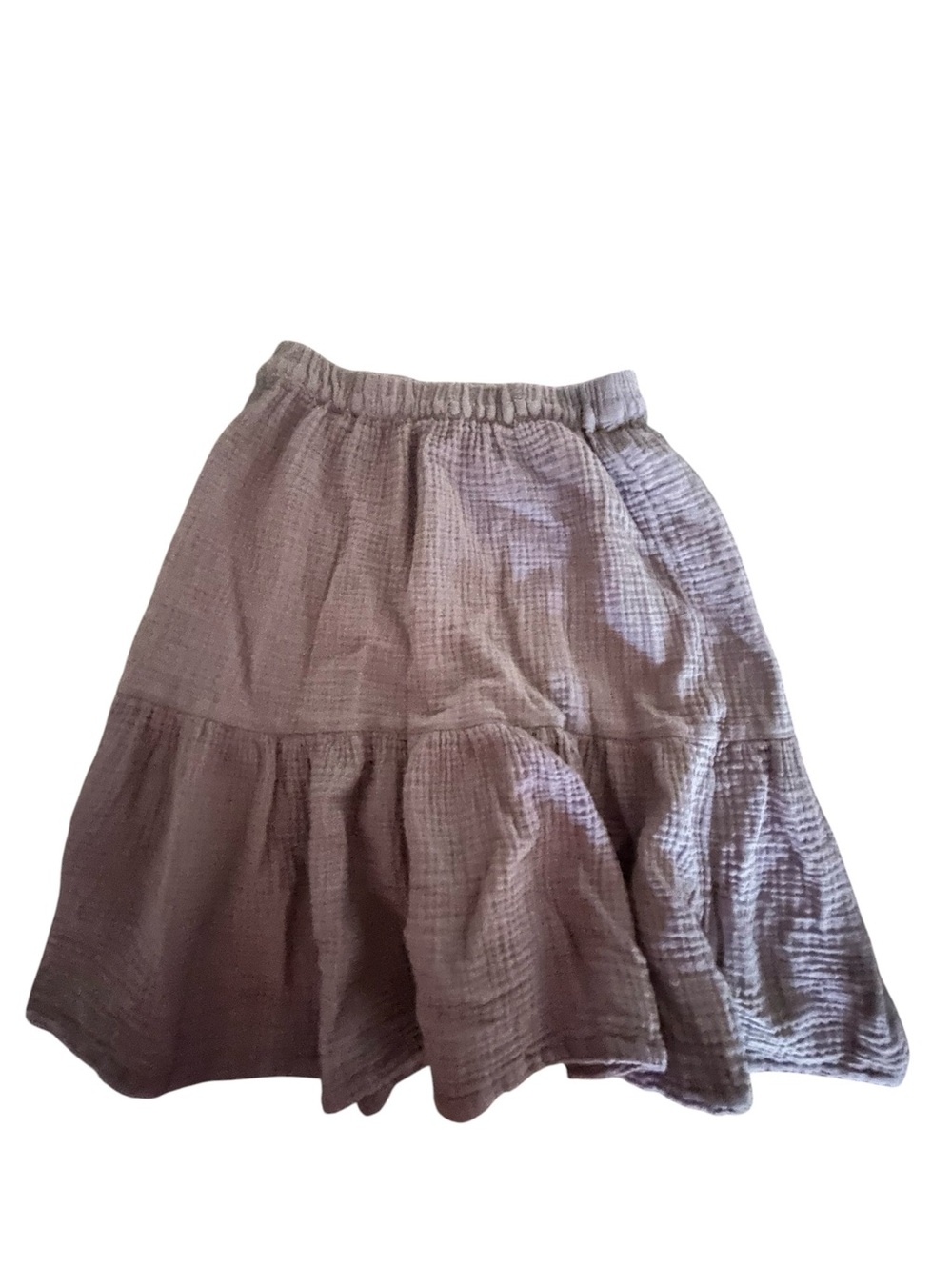 Girls H&M Dusty Lavender Muslin Tiered Skirt Size 6X